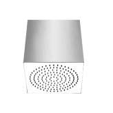 Głowica prysznicowa kwadratowa stalowa, montowana do sufitu Gessi SEGNI