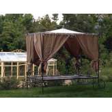 Leżak ogrodowy z kutego żelaza z baldachimem Gh Lazzerini Beach lounger 3