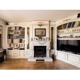 Kominek z kamienia naturalnego montowany na ścianie Gh Lazzerini Fireplace 1