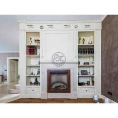 Kominek z kamienia naturalnego montowany na ścianie Gh Lazzerini Fireplace 14