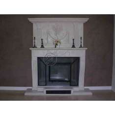 Kominek z kamienia naturalnego montowany na ścianie Gh Lazzerini Fireplace 16