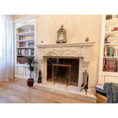 Kominek z kamienia naturalnego montowany na ścianie Gh Lazzerini Fireplace 3