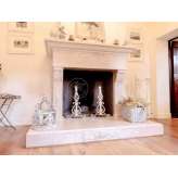 Kominek z kamienia naturalnego montowany na ścianie Gh Lazzerini Fireplace 4