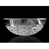 Umywalka nablatowa okrągła kryształowa Glass Design Ice ROUND