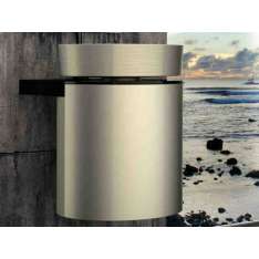 Naścienna drewniana szafka na kosmetyki Glass Design Leonardo KOIN MEDIO RHO PLATINUM