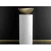 Podłogowa drewniana szafka na kosmetyki Glass Design Leonardo KOIN XL VENICE GOLD/SILVER