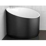 Wanna narożna okrągła Glass Design Mini BLACK