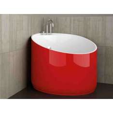 Wanna narożna okrągła Glass Design Mini RED FERRARI