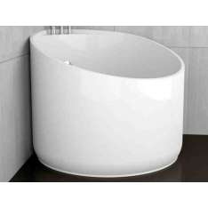 Wanna narożna okrągła Glass Design Mini WHITE