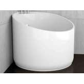 Wanna narożna okrągła Glass Design Mini WHITE