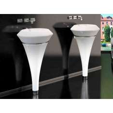 Wolnostojąca okrągła umywalka pojedyncza ze szkła Murano Glass Design ISOLA MURANO