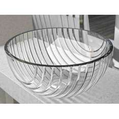 Umywalka nablatowa okrągła kryształowa Glass Design MARINUS