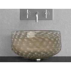 Umywalka nablatowa okrągła ze szkła Murano Glass Design OTTICO