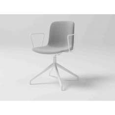 Krzesło biurowe z tkaniny na kozłach z podłokietnikami Grado Design EVERY