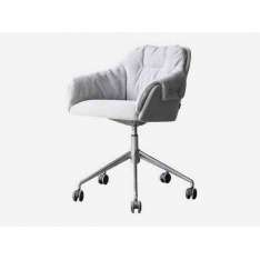 Obrotowe krzesło biurowe z tkaniny tapicerowanej na kółkach Grado Design Lord Series