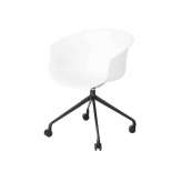 Krzesło biurowe z polipropylenu z podstawą 4-Spoke na kółkach Grado Design QUEEN