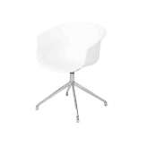 Krzesło biurowe na kozłach z polipropylenu z podstawą 4-Spoke Grado Design QUEEN