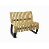 Drewniane ławki z oparciem Green Furniture Concept NOVA C SERIES