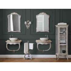 Zestaw mebli łazienkowych Grifoni Silvano Wooden bathroom furniture set