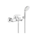Bateria wannowa ścienna z główką prysznicową Grohe Eurostyle New