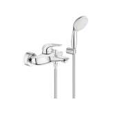 Bateria wannowa ścienna z główką prysznicową Grohe Eurostyle New