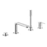 4-otworowa bateria wannowa z przełącznikiem Grohe Lineare New