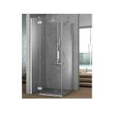 Kabina prysznicowa narożna z jednymi drzwiami żaluzjowymi i jednym stałym bokiem Gruppo Geromin ELEMENT