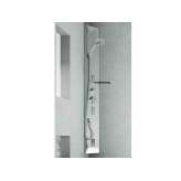 Stalowy panel prysznicowy narożny wielofunkcyjny Gruppo Geromin Quarantacinque BASE