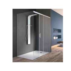 Narożna kabina prysznicowa z drzwiami przesuwnymi Gruppo Geromin Stylé