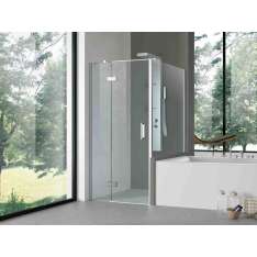 Narożna kabina prysznicowa z drzwiami uchylnymi Gruppo Geromin Stylé