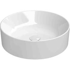 Umywalka ceramiczna okrągła nablatowa GSI ceramica Kube X Ø45