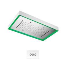 Głowica prysznicowa LED z 3 strumieniami ze stali nierdzewnej Guglielmi Water Therapy