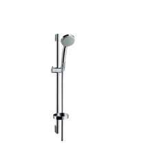 Chromowany mosiężny drążek prysznicowy z główką prysznicową Hansgrohe Croma 100