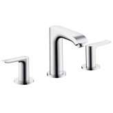 Bateria umywalkowa 3-otworowa, mosiężna, chromowana Hansgrohe Metris 100