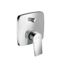 Jednouchwytowa bateria wannowa wpuszczana w blat Hansgrohe Metris SQUARE