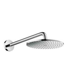 Naścienna głowica prysznicowa z chromowanego mosiądzu z ramieniem Hansgrohe Raindance S