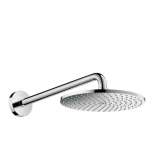 Naścienna głowica prysznicowa z chromowanego mosiądzu z ramieniem Hansgrohe Raindance S
