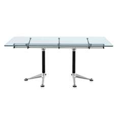 Biurko z aluminium i szkła / stół konferencyjny Herman Miller Burdick