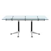 Biurko z aluminium i szkła / stół konferencyjny Herman Miller Burdick