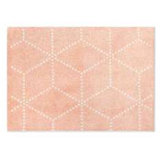 Dywanik z materiału z recyklingu o geometrycznych kształtach Heymat Hagl BLUSH