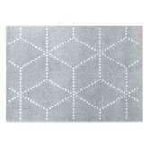 Dywanik z materiału z recyklingu o geometrycznych kształtach Heymat Hagl SILVER