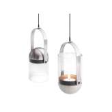 Świecznik wiszący z metalu i szkła Höfats GRAVITY CANDLE HANGER