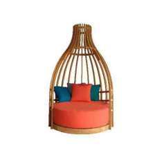 Drewniana sofa ogrodowa w kształcie igloo Host & Home BOTTLE