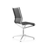Obrotowe skórzane krzesło biurowe z podstawą 4-Spoke ICF Stick Chair ATK 4-5 STAR BASE