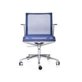 Obrotowy fotel biurowy z siatki z podstawą 5-Spoke z podłokietnikami ICF Stick Chair ATK 4-5 STAR BASE