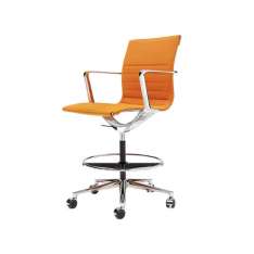 Obrotowe krzesło biurowe z tkaniny z podstawą 5-Spoke na kółkach ICF Una Chair MANAGMENT