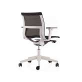 Obrotowe krzesło biurowe z siatki z podstawą 5-Spoke na kółkach ICF UNA PLUS HD
