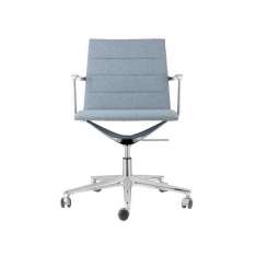 Obrotowe krzesło biurowe z tkaniny z podstawą 5-Spoke na kółkach ICF Valea ELLE