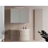 Naścienna szafka na kosmetyki drewniane i ceramiczne Ideagroup Moon COMP M03