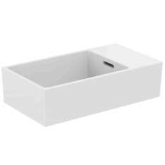 Prostokątna ceramiczna umywalka z ręcznym spłukiwaniem Ideal Standard Extra - T392201